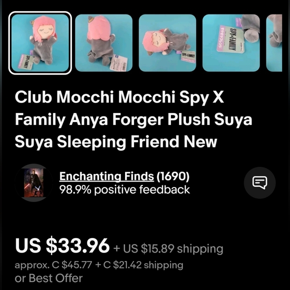 ANYA FORGER  PLUSH  DOLL - Picture 6 of 6